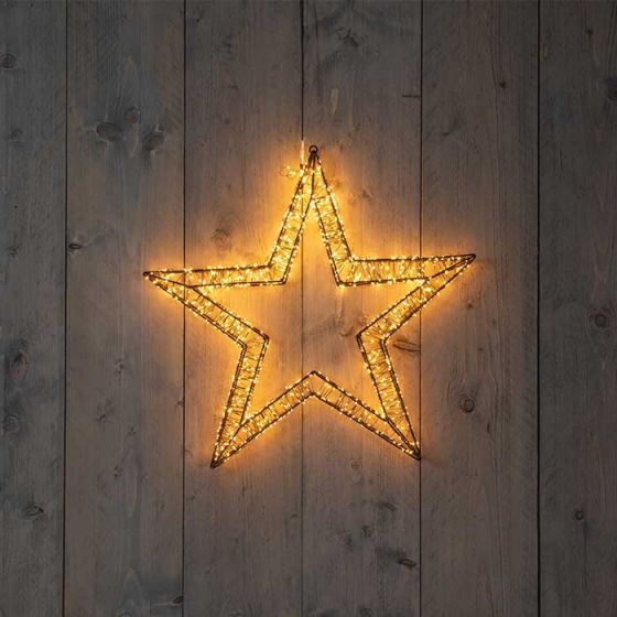 Kaufen Sie Weihnachtsbeleuchtung Stern 3D LEDs warmweiß 1200 | Extra 