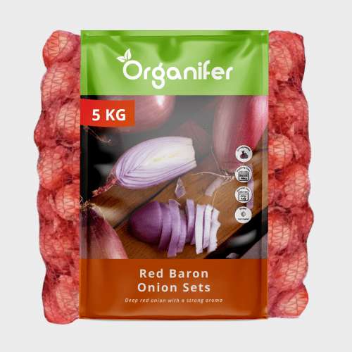 Organifer - Zwiebelsets Red Baron 14/21 (5 kg) - Tiefrote Schale und intensiver Geschmack