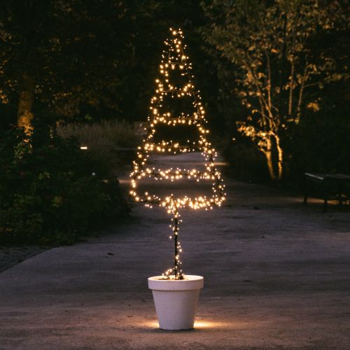 Unikat Weihnachtsbaum Gartenstecker | 180cm | inkl. 500 LED-Lichtern