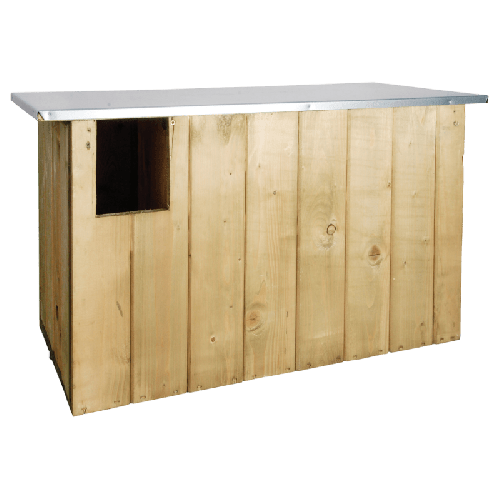 Esschert Design | Schleiereulenkasten | Holz und Zink | 85x39x44 cm