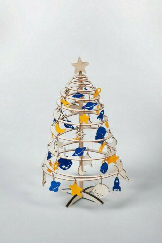 Spira Mini Weihnachtsbaum + Weltraum-Dekorationsset | 42 cm |