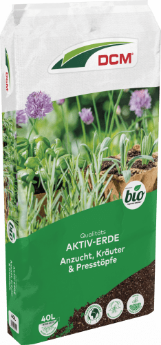 CUXIN DCM | Garten Aktiv-Erde für Anzucht, Kräuter & Presstöpfe | 40 L