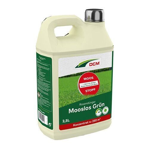 CUXIN DCM | Rasendünger Mooslos grün | 2,5 L für 250m²