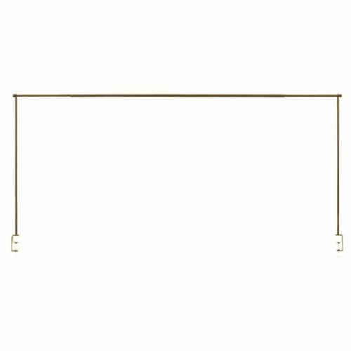 Dekostange mit Tischklemme | Eisen | Gold | 140-250cm x 90cm