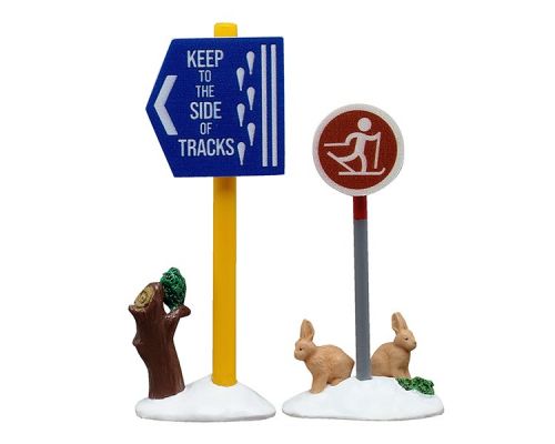 LEMAX Cross Country Ski Sign | Set Of 2