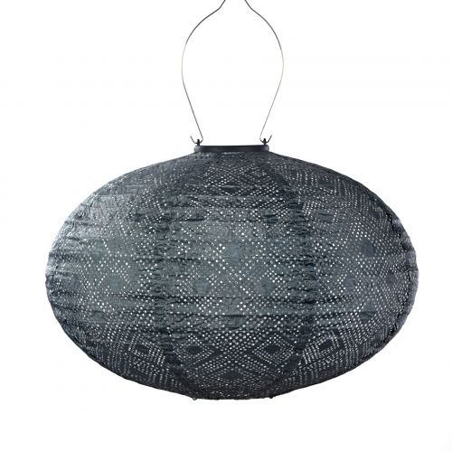 LUMIZ Solar-Lampion Oval | Mosaic | Blau | Ø40 cm