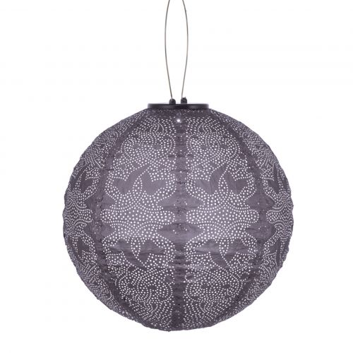 LUMIZ Solar-lampion Rund | Marrakesh | Mauve Lila | Ø30 cm