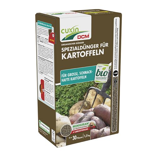 CUXIN DCM | Spezialdünger für Kartoffeln | 1,5 kg für ca. 30 Pflanzen