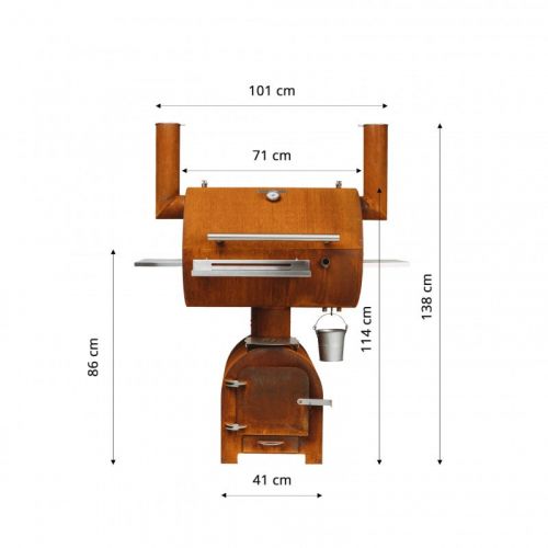 GrillSymbol Smoker Holzkohlegrill Smoky Beast