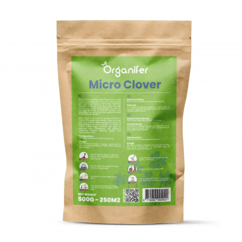 Organifer - Microclover Rasen - Reines Klee-Saatgut (500 g für 250 m2)