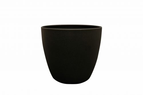 Topf Alisa mattschwarz | Ø25 x H23 cm