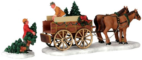 LEMAX Christmas Tree Wagon | Set Of 2