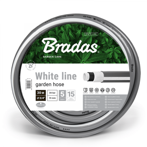 Bradas Gartenschlauch WHITE LINE 9 mm (3/4") - 30m - knickfest - 5-lagig