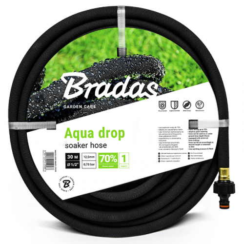 Bradas Bewässerungsschlauch - Schwitzschlauch AQUA-DROP 3 mm (/2") - 5m