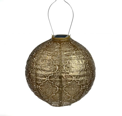 LUMIZ Solar-Lampion Rund | Bazaar | Gold | Ø30 cm