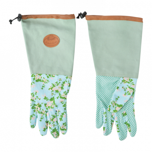 Esschert Design | Handschuhe mit Rosendruck | Polyester | 38x17 cm