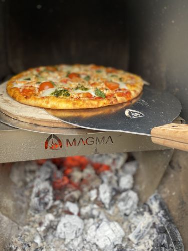 Magma Gartenkamin | Cortenstahl + Pizzazubehör-Set