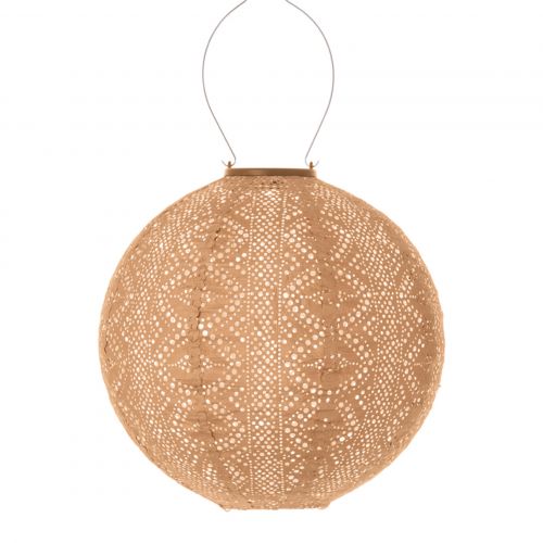 LUMIZ Solar-lampion Rund | Lace | Apricot | Ø30 cm