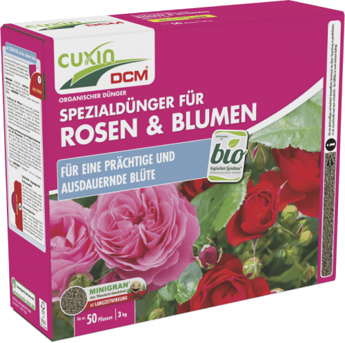 CUXIN DCM | Spezialdünger für Rosen & Blumen | 3 kg für 50 Pflanzen