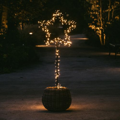 Unikat Weihnachtsstern Gartenstecker | 150cm | inkl. 300 LED-Lichtern