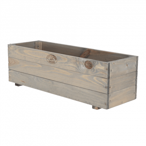 Esschert Design | Pflanzkasten | Holz | Grau | 59x20x19 cm