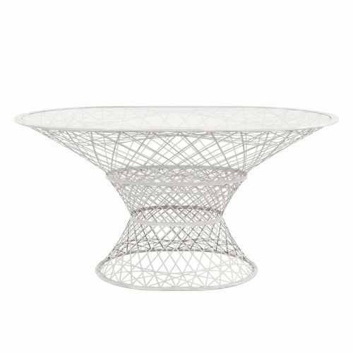 masson® Tisch, oval | 90 x 145 cm | Fiberglas | Weiß