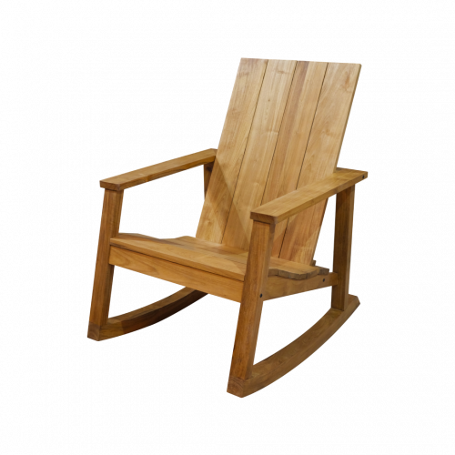 Teakholz Adirondack Schaukelstuhl | Grizzly Chill Dept.