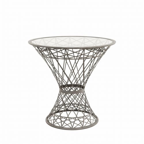masson® Tisch, rund | 73 cm | Fiberglas | Grau-Weiß